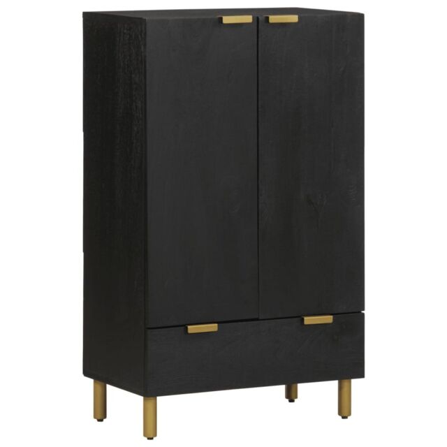 Berkfield Home Highboard Black 60x33x100 cm Engineered Wood - Size: 60 x 33 x 100 cm - image 1