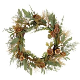 Scottish Everlastings Ltd 50cm Wreath with Orange Slices - thumbnail 2