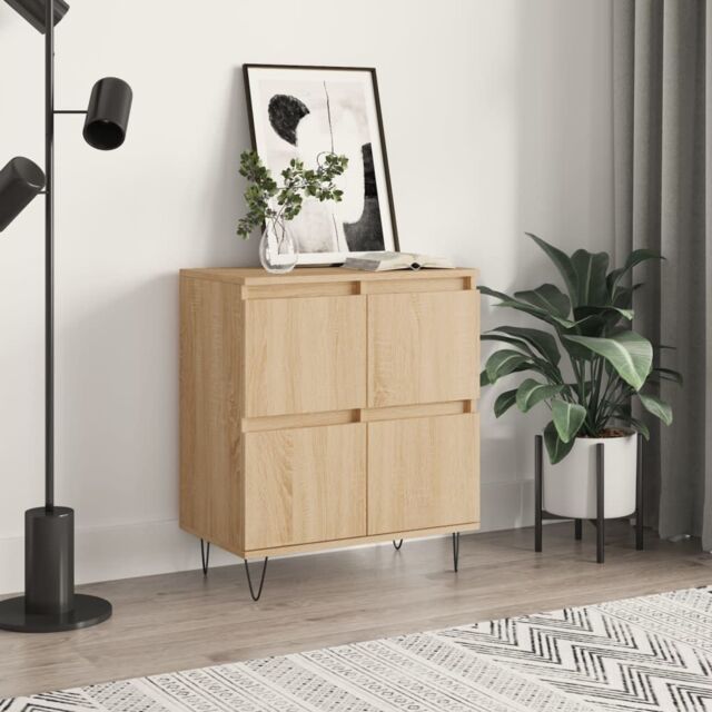 Berkfield Home Sideboard Sonoma Oak 60x35x70 cm Engineered Wood in Brown - Size: 60 x 35 x 70 cm - image 1