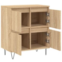 Berkfield Home Sideboard Sonoma Oak 60x35x70 cm Engineered Wood in Brown - Size: 60 x 35 x 70 cm - thumbnail 6