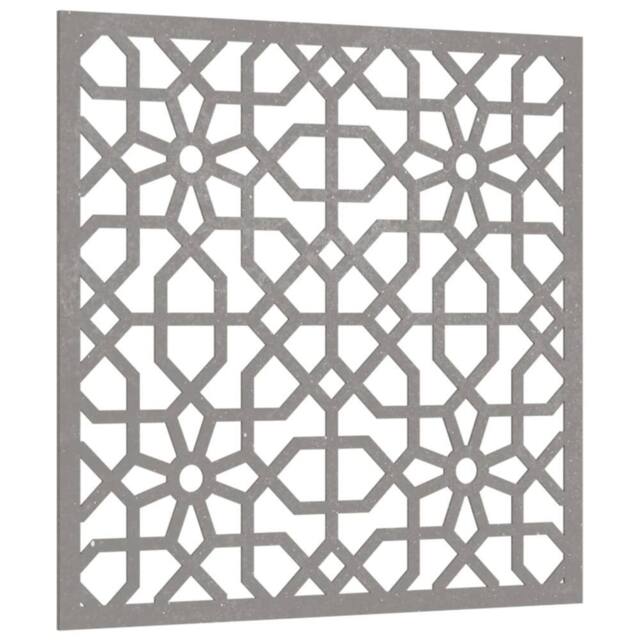 Berkfield Home Garden Wall Decoration 55x55 cm Corten Steel Moorish Design in Brown - image 1