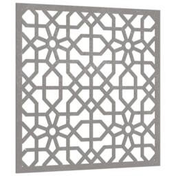 Berkfield Home Garden Wall Decoration 55x55 cm Corten Steel Moorish Design in Brown