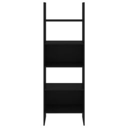 Berkfield Home Book Cabinet Black 60x35x180 cm Engineered Wood - Size: 60 x 35 x 180 cm - thumbnail 3