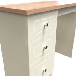 Ready Assembled 2 U Cambridge 3 Drawer Vanity (Ready Assembled) in Cream - thumbnail 4