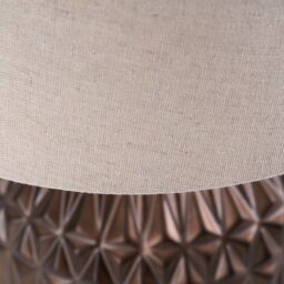 Ruma Set of 2 Anneli Bronze Aztec Texture Ceramic Table Lamp - thumbnail 6
