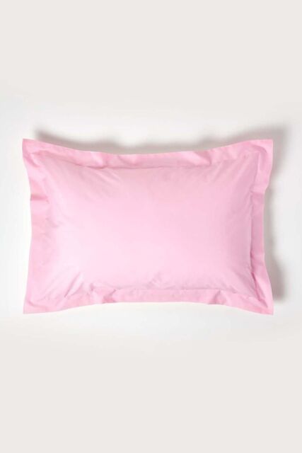 Homescapes Egyptian Cotton Oxford Pillowcase 200 TC, Standard Size in Pink - image 1