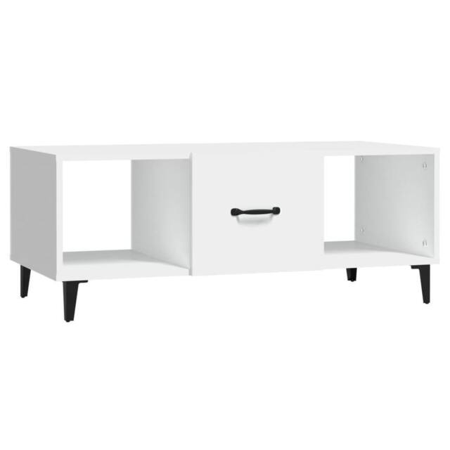 Berkfield Home Coffee Table White 102x50x40 cm Engineered Wood - Size: 102 x 50 x 40 cm - image 1