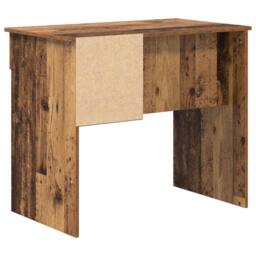 Berkfield Home Elegant Desk with Storage Old Wood 90x49.5x75 cm Engineered wood in Brown - thumbnail 8