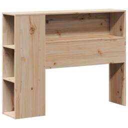 Berkfield Home Decorative Bookcase Bed without Mattress 75x190cm Solid Wood Pine in Natural - Size: 75x190 cm - thumbnail 7