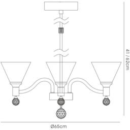 Netlighting Neptune Pendant Round 8 Light G9 Polished Chrome in Silver - thumbnail 3