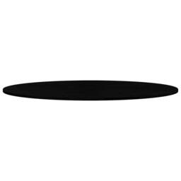 Berkfield Home Table Top Dark Brown 140x60x2 cm Solid Wood Oak Oval - Size: 140 x 60 x 2 cm - thumbnail 5