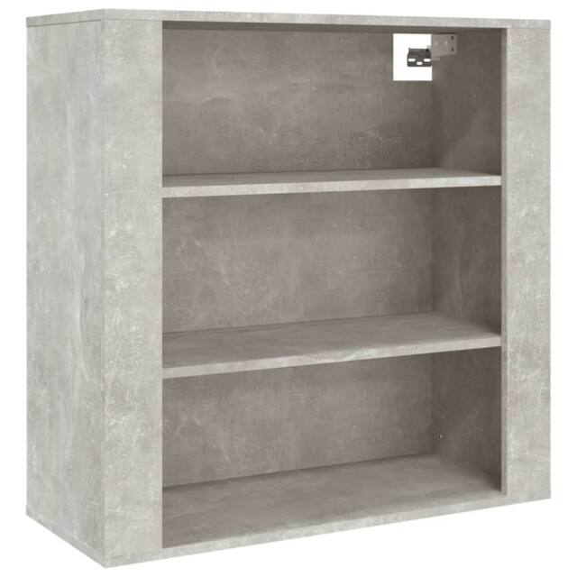 Berkfield Home Wall Cabinet Concrete Grey 80x33x80 cm Engineered Wood - Size: 80 x 33 x 80 cm - image 1