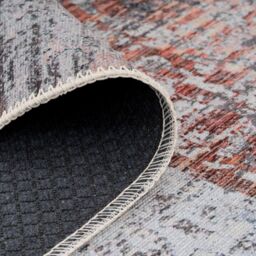 Kukoon Washable Runner Rug Grey Abstract Long Hallway Carpet Mat 80cm x 300cm - Size: 80 cm x 300 cm - thumbnail 6