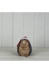 KDMD Brown & Red Polyresin Hedgehog Decoration - Large - thumbnail 1