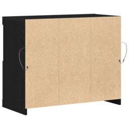 Berkfield Home Sideboard with LED Lights Black Oak 81x37x67 cm - Size: 81 x 37 x 67 cm - thumbnail 5