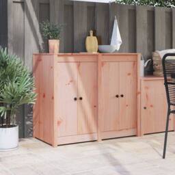 Berkfield Home Outdoor Kitchen Doors 2 pcs 50x9x82 cm Solid Wood Douglas Fir in Light Tan - Size: 50 x 9 x 82 cm - thumbnail 2