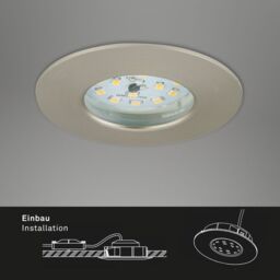 BRILONER 3 Pack Matt Nickel 3x4.8W LED Recessed Light in Metallics - thumbnail 5