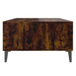Berkfield Home Modern Coffee Table Smoked Oak 103.5x60x35 cm Engineered Wood in Brown - thumbnail 6