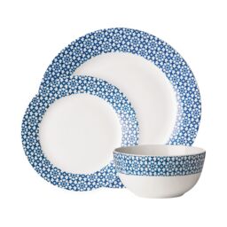 Orsina Durable Casablanca 12 Piece Blue Dinner Set MOB, Stylish Set For Dinner, Contemporary Design Crockery Set
