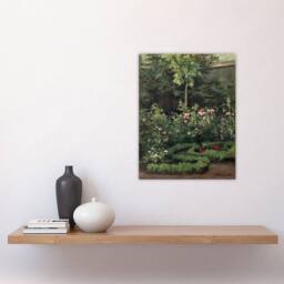 "Artery8 A Rose Garden Landscape Camille Pissarro Wall Art Poster Print - Size: W18"" x H24""" - thumbnail 4