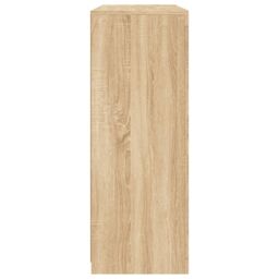 Berkfield Home Sideboards with LED Lights 3 pcs Sonoma Oak Engineered Wood in Brown - thumbnail 9