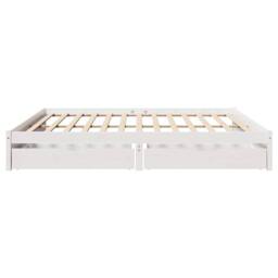 Berkfield Home Bed Frame without Mattress White 180x200 cm Super King Solid Wood Pine - thumbnail 5