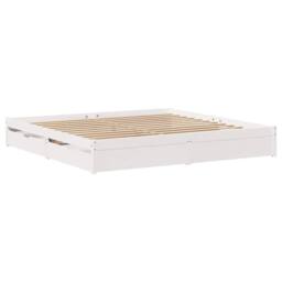 Berkfield Home Bed Frame without Mattress White 180x200 cm Super King Solid Wood Pine - thumbnail 3