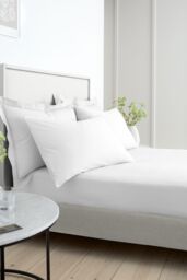 Bianca '200 Thread Count Cotton Percale' Standard Pillowcase Pair in White - thumbnail 4