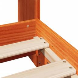 Berkfield Home Bed Frame without Mattress Wax Brown 100x200 cm Solid Wood Pine - thumbnail 9