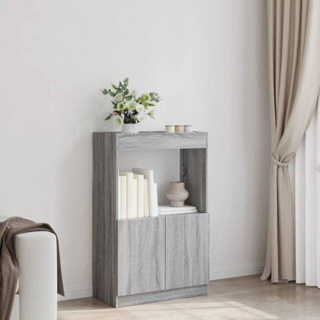 Berkfield Home Highboard Grey Sonoma 63x33x100 cm Engineered Wood - Size: 63 x 33 x 100 cm - image 1