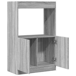 Berkfield Home Highboard Grey Sonoma 63x33x100 cm Engineered Wood - Size: 63 x 33 x 100 cm - thumbnail 8