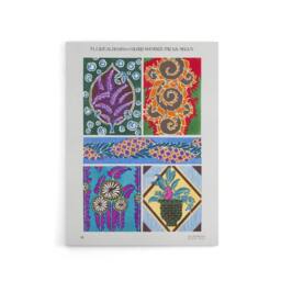 "Artery8 Colourful Vintage Floral Designs Canvas Wall Art Print Seguy - Size: W18"" x H24""" - thumbnail 1