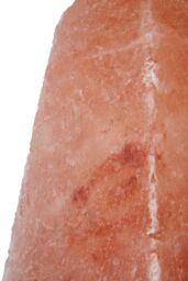 Orsina Nepal Obelisk Salt Lamp, Hand-Carved Himalayan Rock Salt With Natural Glow, Wooden Base Enhances Rustic in Orange - thumbnail 5