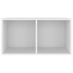 Berkfield Home Vinyl Storage Box White 71x34x36 cm Engineered Wood - Size: 71 x 34 x 36 cm - thumbnail 3