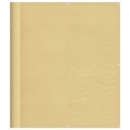 Berkfield Home Balcony Screen Sand 120x700 cm 100% Polyester Oxford in Yellow - thumbnail 2