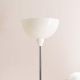 ValueLights Orion Metal Father Son Upright & Side Adjustable Floor Lamp in White - thumbnail 3
