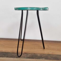 KDMD Albasia Wood Fish Stand in Teal - thumbnail 4