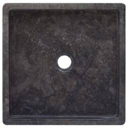 Berkfield Home Sink Black 40x40x10 cm Marble - Size: 40 x 40 x 10 cm - thumbnail 4