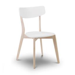 Cheshire Portland Premium White & Oak Dining Chairs - Set of 4 - thumbnail 2