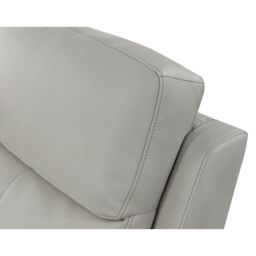 Aspire Kingsmere 3 Seater Power Recliner Sofa in Real Leather in Light Grey - thumbnail 5