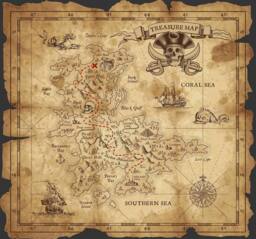 Superfresco Easy Treasure Map Natural Print To Order 3m x 2.8m Mural in Beige - thumbnail 2