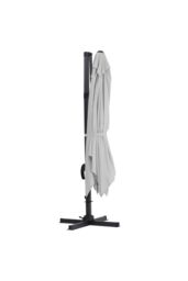 Living and Home 3m x 3m Square Cantilever Garden Parasol in Grey - thumbnail 5