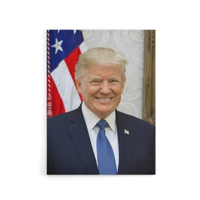 "Artery8 Portrait Donald Trump US President Canvas Wall Art Print - Size: W18"" x H24""" - image 1