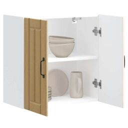 Berkfield Home Kitchen Wall Cabinet Lucca Sonoma Oak Engineered Wood in Brown - thumbnail 1