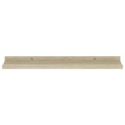 Berkfield Home Wall Shelves 4 pcs Sonoma Oak 60x9x3 cm in Brown - Size: 60 x 9 x 3 cm - thumbnail 4
