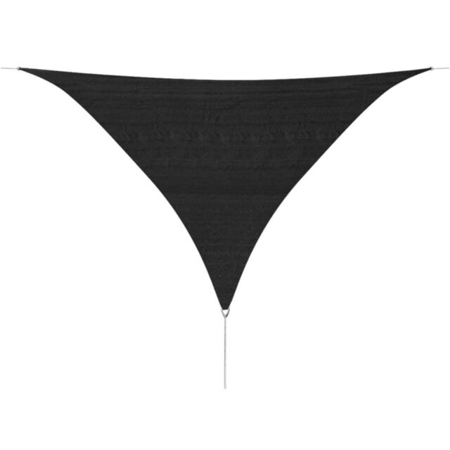 Berkfield Home Sunshade Sail HDPE Triangular 3.6x3.6x3.6 m Anthracite in Black - image 1