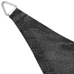 Berkfield Home Sunshade Sail HDPE Triangular 3.6x3.6x3.6 m Anthracite in Black - thumbnail 3