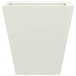 Berkfield Home Durable Garden Planter White 30x30x30 cm Steel - Size: 30 x 30 x 30 cm - thumbnail 4