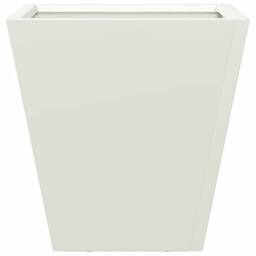 Berkfield Home Durable Garden Planter White 30x30x30 cm Steel - Size: 30 x 30 x 30 cm - thumbnail 5