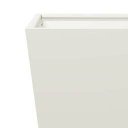 Berkfield Home Durable Garden Planter White 30x30x30 cm Steel - Size: 30 x 30 x 30 cm - thumbnail 7